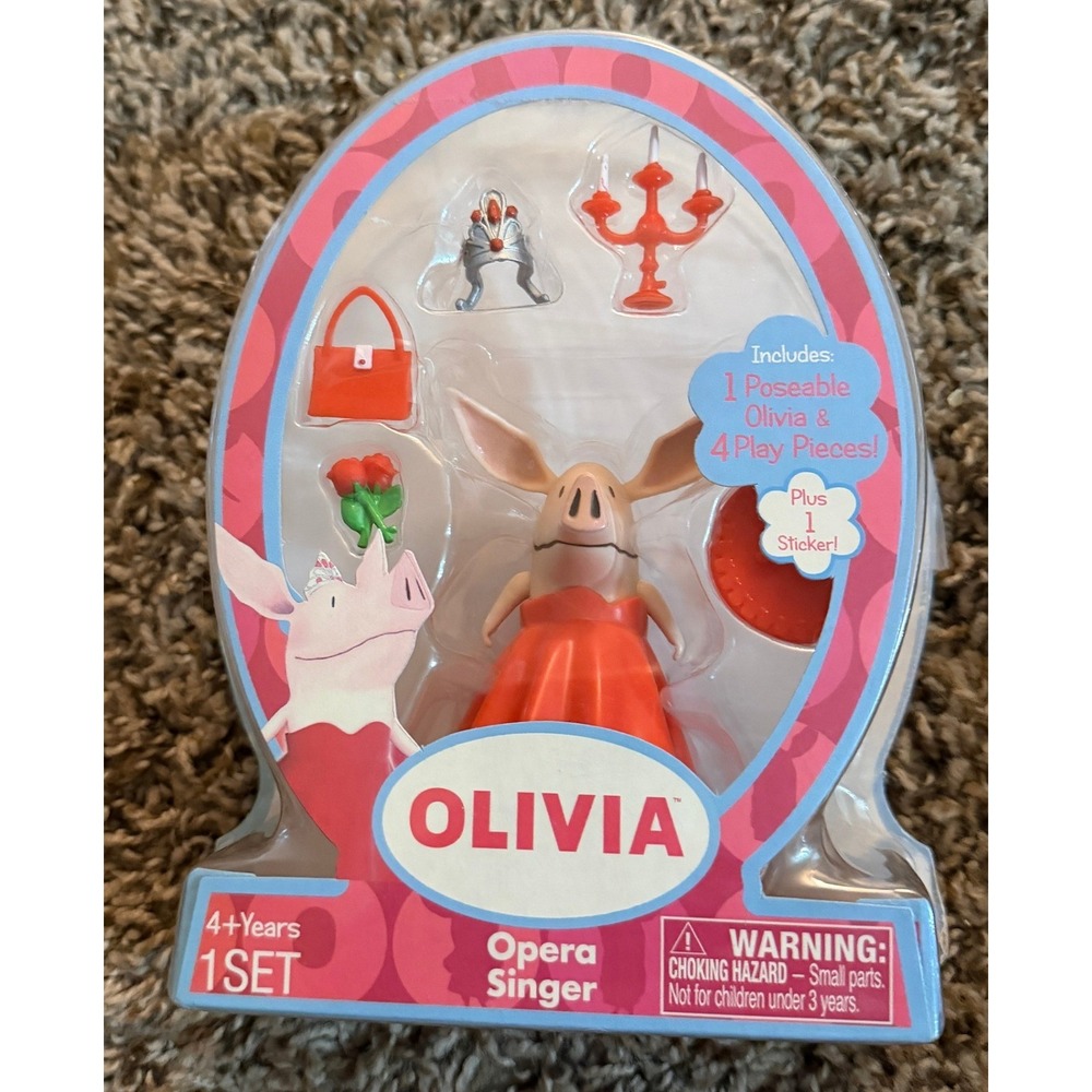 Spin Master Olivia the Pig "Opera Singer" Posable Figure (NWT) Vintage